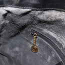GUCCI Bamboo Hand Bag Leather 2way Black Gold 001 1705 1638 Auth 172475-22
