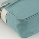 PRADA Shoulder Bag Nylon Light Blue Silver Auth 172476A-15