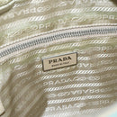 PRADA Shoulder Bag Nylon Light Blue Silver Auth 172476A-18