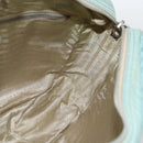 PRADA Shoulder Bag Nylon Light Blue Silver Auth 172476A-19