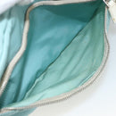 PRADA Shoulder Bag Nylon Light Blue Silver Auth 172476A-23