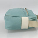 PRADA Shoulder Bag Nylon Light Blue Silver Auth 172476A-4