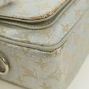 LOUIS VUITTON Monogram Shine Chain McKenna Bag Silver M92362 LV Auth 172477A-9