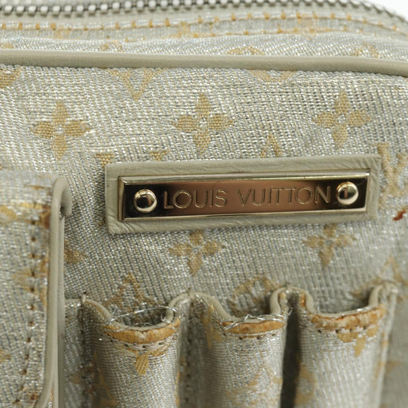 LOUIS VUITTON Monogram Shine Chain McKenna Bag Silver M92362 LV Auth 172477A