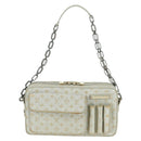 LOUIS VUITTON Monogram Shine Chain McKenna Bag Silver M92362 LV Auth 172477A-13