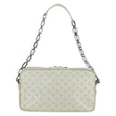 LOUIS VUITTON Monogram Shine Chain McKenna Bag Silver M92362 LV Auth 172477A-2