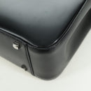 Salvatore Ferragamo Gancini Hand Bag Leather Black Silver Auth 172480V-15