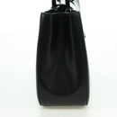 Salvatore Ferragamo Gancini Hand Bag Leather Black Silver Auth 172480V-4