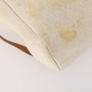 HERMES Herbag Ad PM Rugzak Canvas Leer 2way Beige Zilver Auth 172481-16