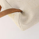 HERMES Herbag Ad PM Rugzak Canvas Leer 2way Beige Zilver Auth 172481-18