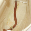 HERMES Herbag Ad PM Rugzak Canvas Leer 2way Beige Zilver Auth 172481-11
