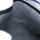 Christian Dior Trotter Canvas Shoulder Bag Navy Gold Auth 172485-11