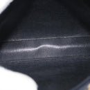 Christian Dior Trotter Canvas Shoulder Bag Navy Gold Auth 172485-12