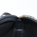 Christian Dior Trotter Canvas Shoulder Bag Navy Gold Auth 172485-18
