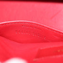 SAINT LAURENT Cabas Classic Hand Bag Leather Red Gold 311208 Auth 172487M-11