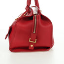 SAINT LAURENT Cabas Classic Hand Bag Leather Red Gold 311208 Auth 172487M-3