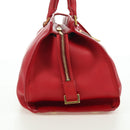 SAINT LAURENT Cabas Classic Hand Bag Leather Red Gold 311208 Auth 172487M-4