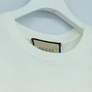 GUCCI Short Sleeved T Shirt Cotton White Auth 172489M-4