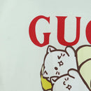GUCCI Short Sleeved T Shirt Cotton White Auth 172489M-5