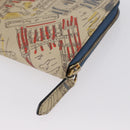 BURBERRY Long Wallet Leather Ivory Gold Auth 172501-16