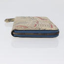 BURBERRY Long Wallet Leather Ivory Gold Auth 172501-3