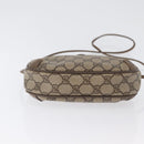 GUCCI GG Supreme Web Sherry Line Bag PVC Beige Gold 89 02 066 Auth 172511-6