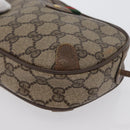 GUCCI GG Supreme Web Sherry Line Bag PVC Beige Gold 89 02 066 Auth 172511-15