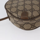 GUCCI GG Supreme Web Sherry Line Bag PVC Beige Gold 89 02 066 Auth 172511-16