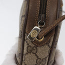 GUCCI GG Supreme Web Sherry Line Bag PVC Beige Gold 89 02 066 Auth 172511-10