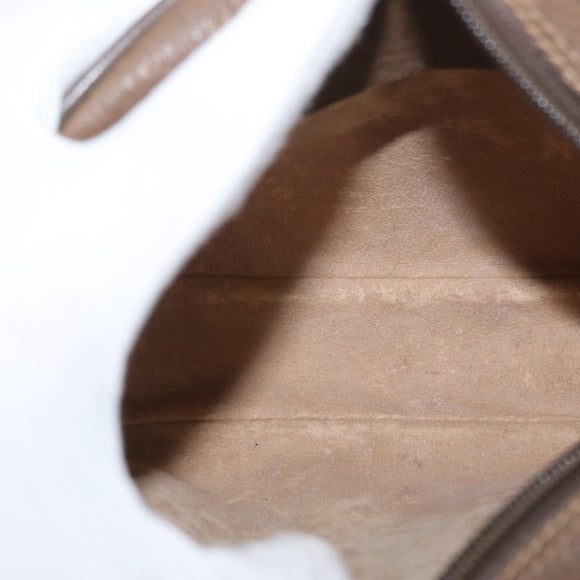 GUCCI GG Supreme Web Sherry Line Bag PVC Beige Gold 89 02 066 Auth 172511