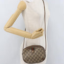 GUCCI GG Supreme Web Sherry Line Bag PVC Beige Gold 89 02 066 Auth 172511-21