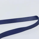 SAINT LAURENT Y Line Shoulder Bag Leather Blue Gold 311214 Auth 172514V-14