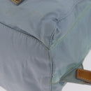 PRADA Backpack Nylon Light Blue Silver Auth 172516-19