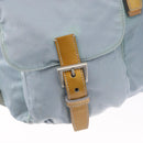 PRADA Backpack Nylon Light Blue Silver Auth 172516-23