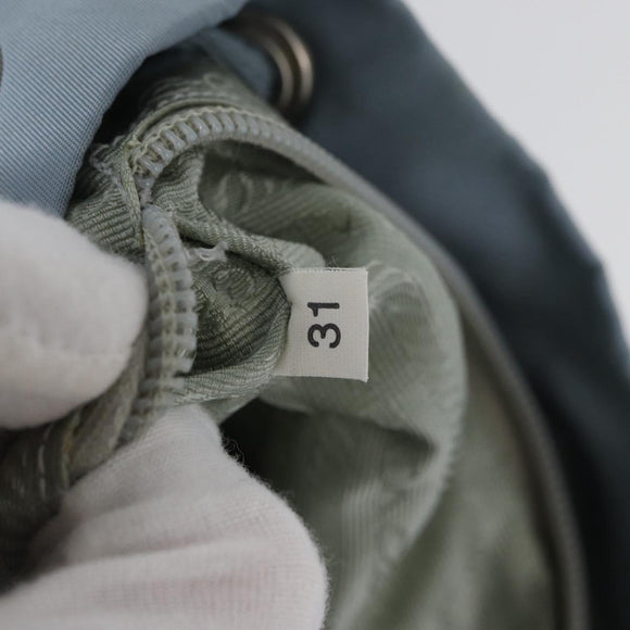 PRADA Backpack Nylon Light Blue Silver Auth 172516