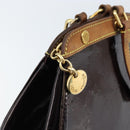 LOUIS VUITTON Monogram Vernis Blair MM Bag 2way Amarante M91619 LV Auth 172517-19