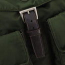PRADA Backpack Nylon Green Silver Auth 172520-19