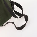 PRADA Backpack Nylon Green Silver Auth 172520-7