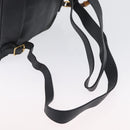 GUCCI Bamboo Backpack Suede Leather Black Gold 003 2058 0016 Auth 172522-11