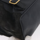 GUCCI Bamboo Backpack Suede Leather Black Gold 003 2058 0016 Auth 172522-16