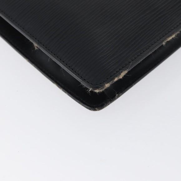 LOUIS VUITTON Epi Montaigne 23 Clutch Bag Black M52662 LV Auth 172524