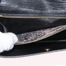 LOUIS VUITTON Epi Montaigne 23 Clutch Bag Black M52662 LV Auth 172524-11