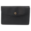 LOUIS VUITTON Epi Montaigne 23 Clutch Bag Black M52662 LV Auth 172524-13