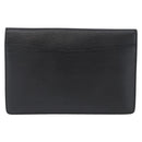 LOUIS VUITTON Epi Montaigne 23 Clutch Bag Black M52662 LV Auth 172524-2