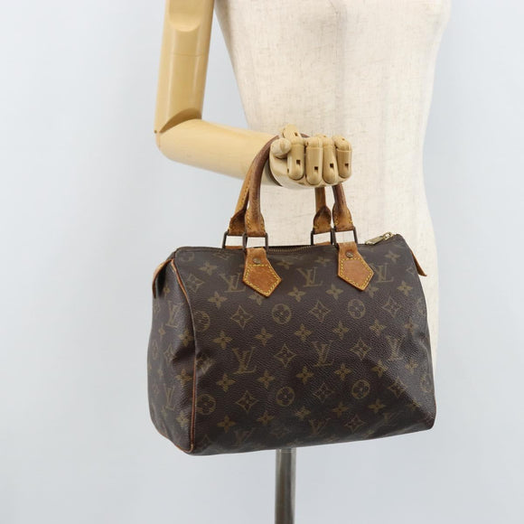LOUIS VUITTON Monogram Speedy 25 Hand Bag M41528 LV Auth 172527