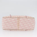 Christian Dior Trotter Canvas Chain Romantic Bag PVC Pink Silver Auth 172531-6