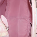 Christian Dior Trotter Canvas Chain Romantic Bag PVC Pink Silver Auth 172531-11