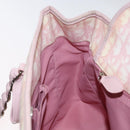 Christian Dior Trotter Canvas Chain Romantic Bag PVC Pink Silver Auth 172531-20