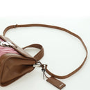 Miu Miu Matelasse Hand Bag Leather 2way Pink Silver Auth 172533M-15