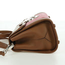 Miu Miu Matelasse Hand Bag Leather 2way Pink Silver Auth 172533M-3